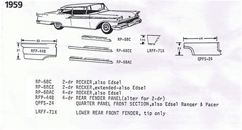 1953 4 door sedan sheet metal parts rockers|ford sheet metal parts.